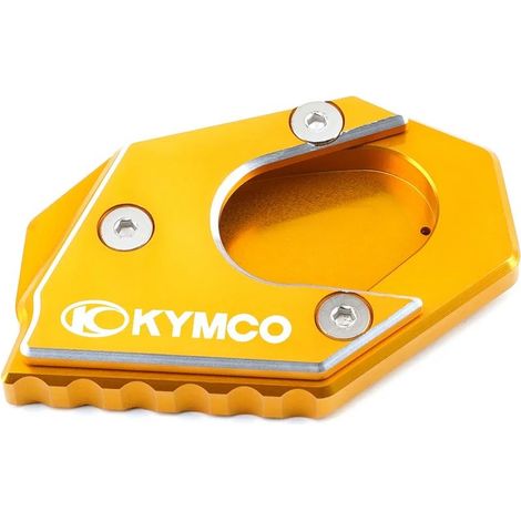 (Or) Compatible avec les modèles KYMCO Xciting 400i, 250i, 300i, 350i, Downtown 350i, 300i, 200i et DTX360 : extension de béquille latérale décorative maxpower (1/3)