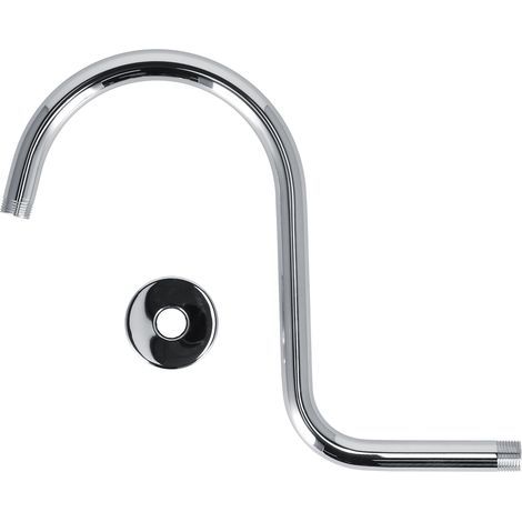 Bras de douche col de cygne en acier inoxydable pour la plupart des équipements de douche (placage 233) (1/5)