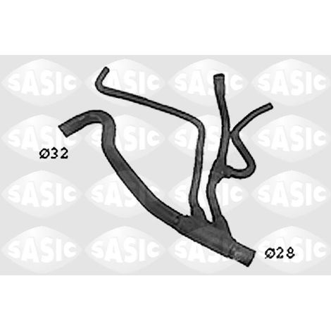 Durite de radiateur Sasic SWH4330 RENAULT 7700829999 8200027033