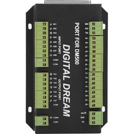Portable 4-Axis CNC Controller, Metal & Plastic, 8 Inputs & 7 Outputs, Perfect for Hobbyist Engraving Projects (T4) (1/5)