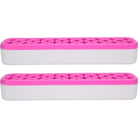 2 pièces Boîte de Rangement à Pinceaux de Maquillage Portable, Organisateur Démontable pour Brosses Cosmétiques (1/5)