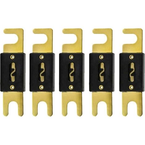 5 X 150A Fusible ANL Voiture Automobile l'audio Puissance sécurité protéger Tube de Verre plaqué Or Protection