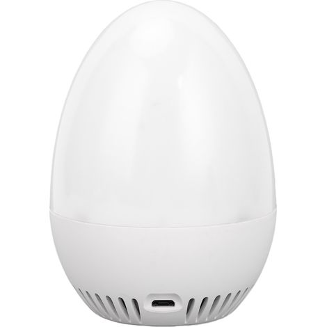 Détecteur de qualité de l'air connecté Tuya pour maison, capteur de CO2, température et humidité, mini forme d'œuf, écran 3 couleurs, WiFi (1/5)