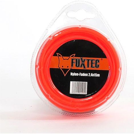 Filo di nylon FUXTEC 2,4 x 15m per teste e bobine a doppio filetto ricaricabili (1/2)