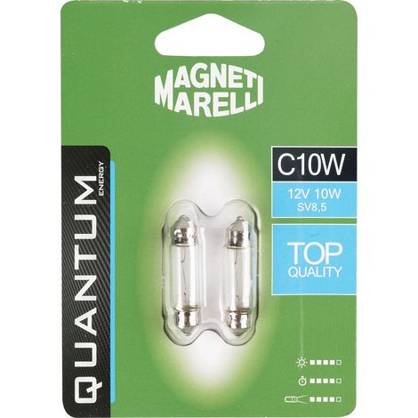 Magneti Marelli C10W coppia di lampadine auto siluro 12V 10W attacco SV8,5 (1/3)
