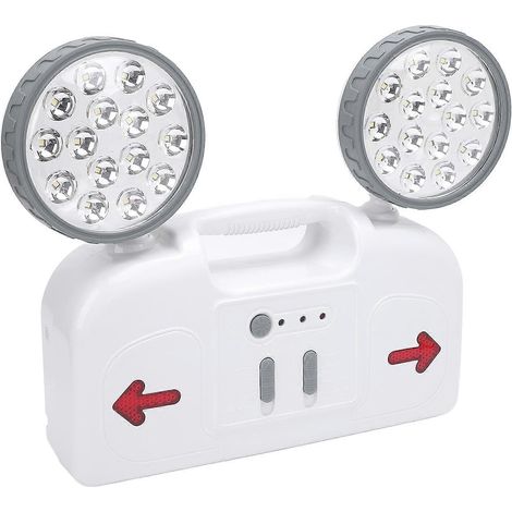 LED-Notleuchte mit Akku-Backup, 2-flammige Wandleuchte für den gewerblichen Einsatz im Innen- und Außenbereich
