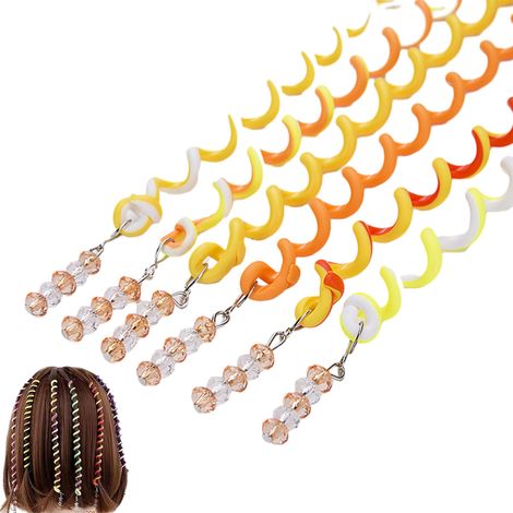 12 bandeaux élastiques torsadés, accessoires pour tresses et boucles, pour cheveux bouclés ou raides (1/5)
