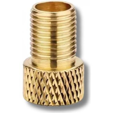 ADATTATORE UNIVERSALE PER VALVOLA BICI IN OTTONE converti da PRESTA a SCHRADER bicicletta, adattatore pompa gonfiaggio bici,convertitore,pompa sfera valvola bici adattatore,gonfiaggio pneumatico (1/2)