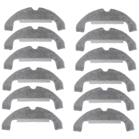 NALOOKAMIC Lot de 12 chiffons de nettoyage pour aspirateur robot Dreame D10 Plus Gen 2 RLD32GD (pièces de rechange)