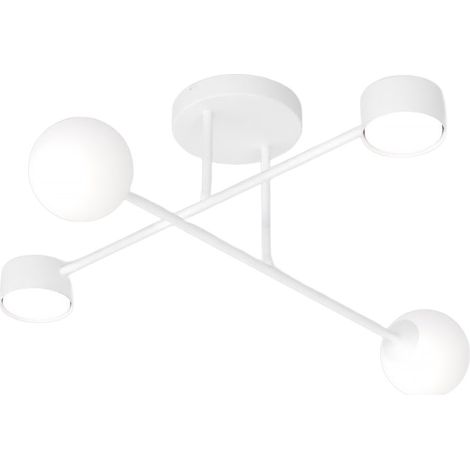 Plafoniera Sputnik bianca 4 luci GX53/G9 Emibig Holon (1/5)
