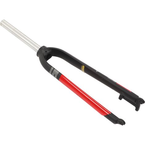 Starre, gerade Aluminiumlegierungs-Fahrradgabel für Mountainbikes, schwarz und rot. (1/5)