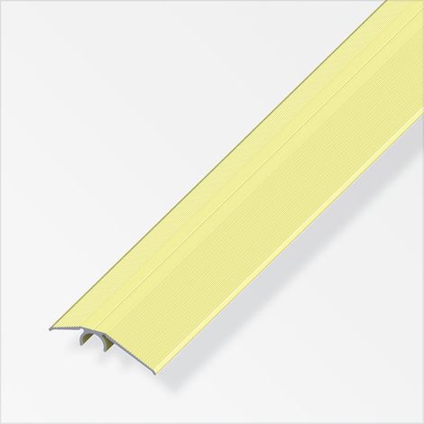 alfer Niveauausgleichs-Profil 1 m, 40 mm Aluminium eloxiert messing Profil