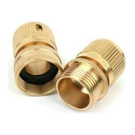 3/4"-Schnellkupplungen aus Messing mit Außen- und Innengewinde für Gartenbewässerung, Autowaschanlagen und Schlauchanschlüsse (1/5)