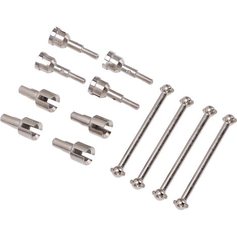 Adaptateur de différentiel en forme d'os pour voitures RC WLtoys A949, A959, A969, A979, K929 et autres voitures RC 1/18 (argenté) (1/5)