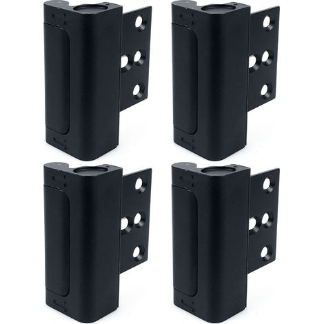 Bisagra de Seguridad para Puerta, Acero Negro Mate Resistente al Robo, Diseño Moderno y Duradero – Ideal para Protección del Hogar (1/5)