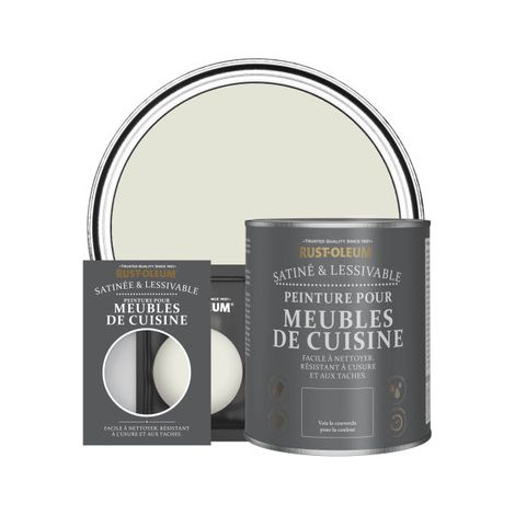 Peinture pour Meubles de Cuisine, Finition Satinée - Ciment (1/2)