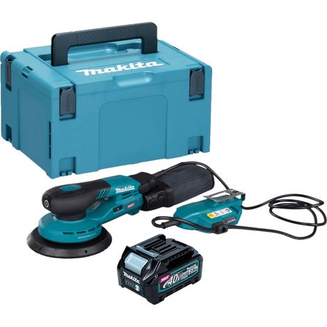 Makita BO 002 CGD101 Levigatrice rotorbitale a batteria 40 V max. 150 mm 5,0 mm di corsa Brushless + 1x batteria ricaricabile 2,5 Ah + Makpac - senza caricabatteria