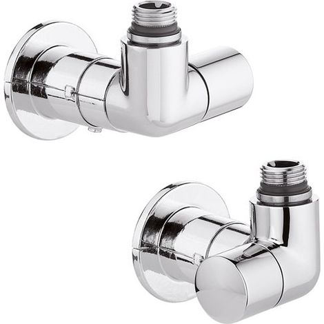 Coppia di valvole a doppia squadra per termoarredi HIGH-STYLE Caleffi 400400  1/2”