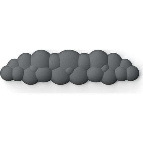 Wolkenförmige Tastatur-Handgelenkauflage – Hochdichter PU-Memory-Schaum, rutschfeste Unterseite, ergonomisch für Zuhause, Büro und Gaming, grau (1/5)