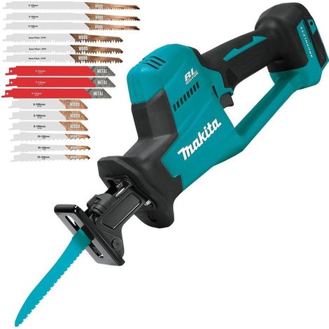 Makita DJR189Z 18v LXT Brushless Reciprocating Sabre Saw Compact Bare + 15 Blade (1/5)