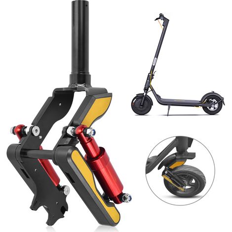 Nouveaux amortisseurs de fourche avant haut de gamme adaptés aux composants de suspension des scooters électriques F2, F2PLUS et F2PRO.