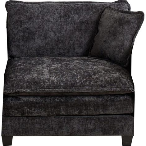 Canapé Cloud Sofa One Seat Modulaire Chenille Noir ZIPSOFA Canapé Canapé (1/5)