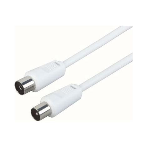 Cable de antena 75dB 1,5m blanco KOAX-ST/KOAX/BU (1/2)