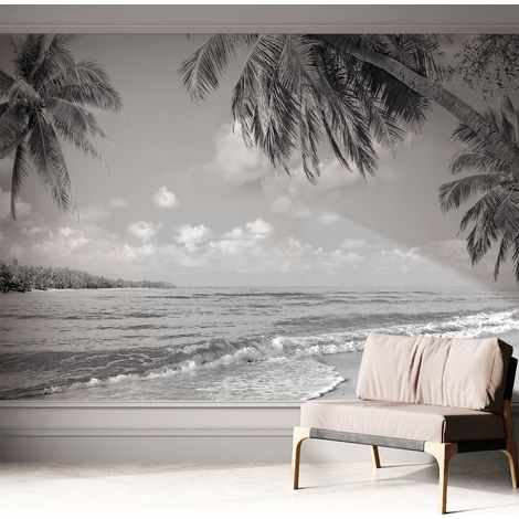 Tapete Selbstklebend - abwaschbar - trendige Wanddeko - elegant Fototapete Tropisches Paradies 312x219 cm (1/5)