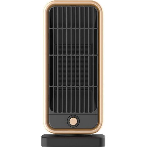 Petit Chauffage d'appoint, 500W Radiateur Soufflant Céramique, PTC Mini Chauffage Rapide Electrique pour Chambre, Bureau, Salon Portable, Protection Multiple, Thermostat et économie (1/5)