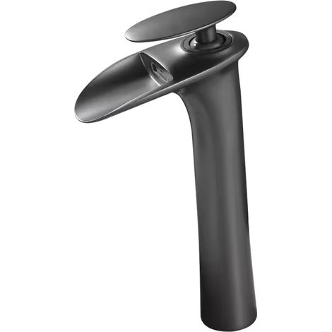 Bathroom faucet, ceramic finish, hot and cold water faucet, single bracket installation (1/5)