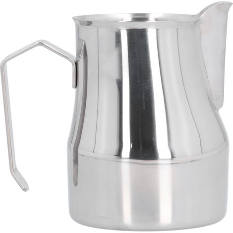 Pichet à mousser le lait en acier inoxydable de 450 ml pour la préparation de café latte art et pour faire mousser le lait à la maison (1/5)