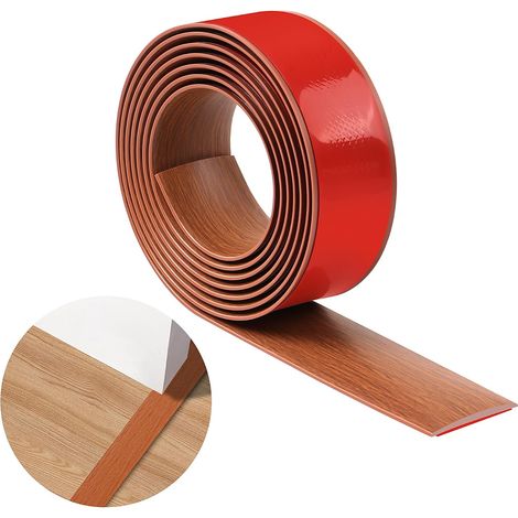 Bandes de Seuil en PVC - 1 Pièce - Matériau Souple et Durable - Transition Sol Auto-adhésive - Pour Portes et Fenêtres - Largeur 4cm ou 18cm (1/5)