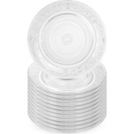 Assiettes à dessert en verre 18 cm, 12 pièces. (1/5)