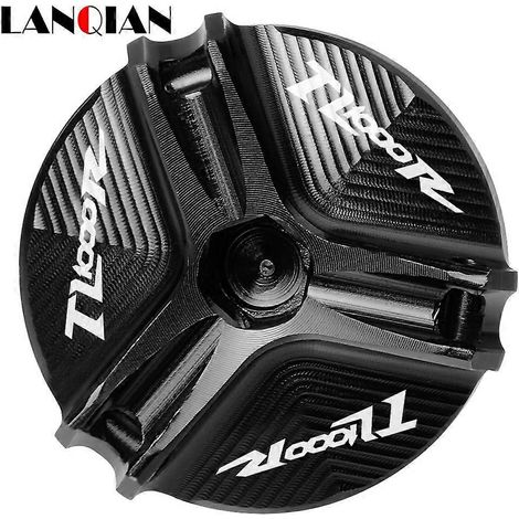 Aplicable a SUZUKI HAYABUSA INTRUDER 800 KATANA 1000 SV650 SV650S Tapa del depósito de líquido de freno delantero CNC Tapa del depósito de aceite del motor M201.5 (TL1000R BK) (1/5)