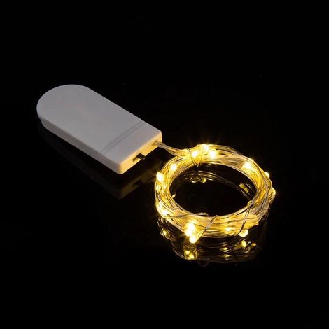Packung Mini-LED-Lichterkette, wasserdicht, batteriebetrieben, 3 m, 30 LEDs, Kupferdraht, dekorative Lichterkette für drinnen und draußen, Flaschen, Hochzeitsfeier, Weihnachten, Schlafzimmer, warmweiß