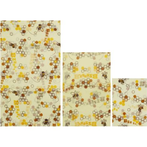 Emballages en tissu à la cire d'abeille, housses réutilisables, films de lavage extensibles (1/5)