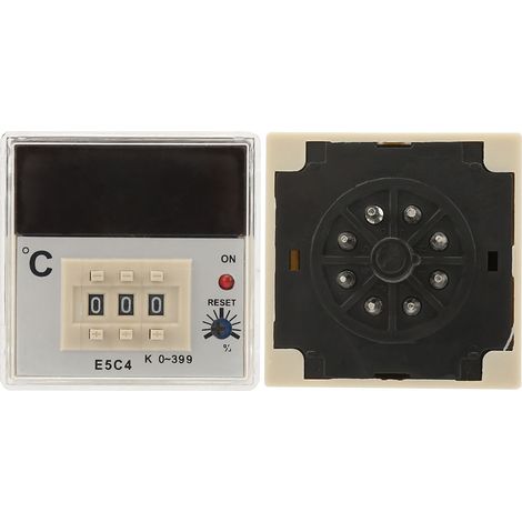Digitaler Temperaturregler 0111ROM E5C4-R20K mit DIP-Schaltereinstellung, Typ K, 220 V AC, Einstellbereich 0-399 °C (1/5)
