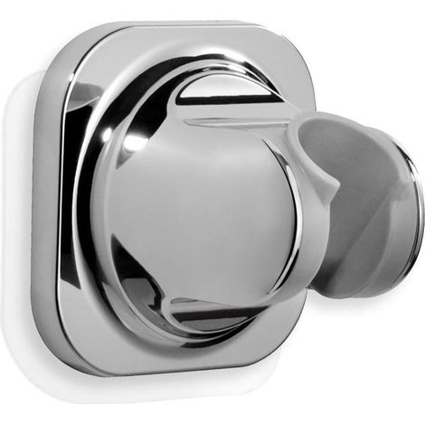 Irovami Klebe-Duschkopfhalterung ohne Bohren (Chrom) Silber (1/5)