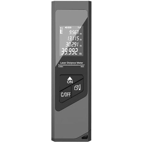 Green Mobility-Télémètre Laser 40M  , Mètre Laser Mini numérique Portable Rechargeable par USB Laser Mesure, Zone/Volume/Théorème (1/5)