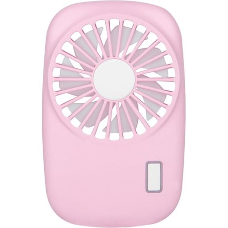 Ventilateur Couleur Rose USB Rechargeable 800 Mah Design Handheld (1/5)