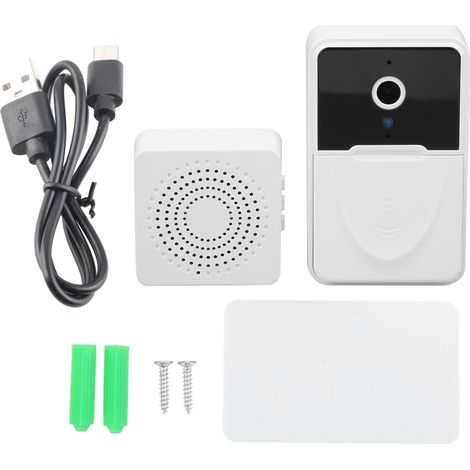 Sonnette vidéo intelligente WiFi X3 avec vision nocturne et caméra HD pour la maison-AquaForge