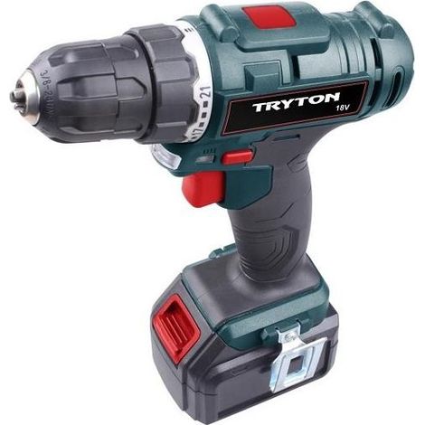 Tryton Perceuse sans fil 18V avec mandrin 10 mm