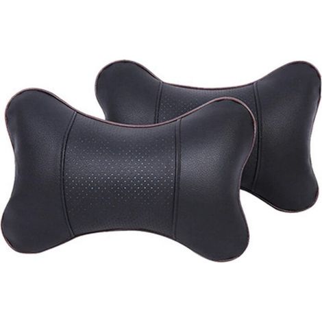 Oreiller Siège Voiture,2pcs Voiture Oreillers de Cou Oreiller Cervical Voiture de Voyage,Coussin De Siège à Respiration Automatique Coussin pour la Tête Reposent Le Soutien pour Le Siège d'Auto (1/5)