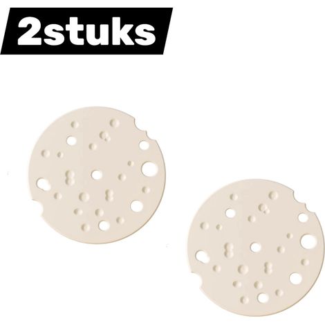 Lot de 2 maniques de cuisine en silicone résistantes à la chaleur pour casseroles et assiettes blanc (1/4)