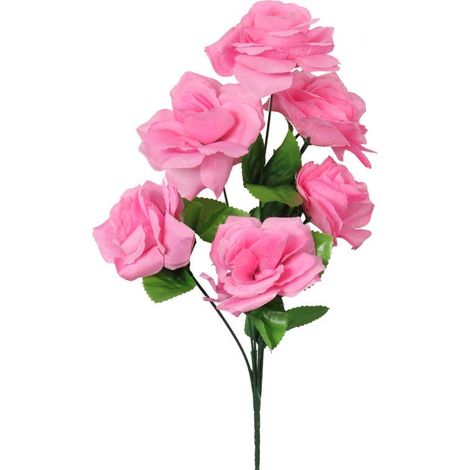 Strauß aus 7 puderrosa Rosen (1/3)
