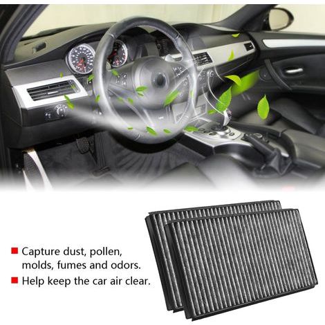2 Innenraumfilter für BMW E60 528i 535i 545i 550i M5 M6