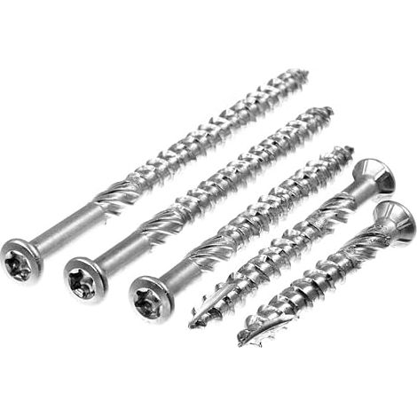5 x 50 mm Decking Screws with Cut Point and Cutting Notch, TX/Hex Socket (1/2)