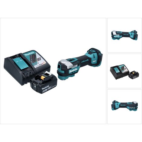 Makita DTM 52 RG1 Akku Multifunktionswerkzeug 18 V Starlock Max Brushless + 1x Akku 6,0 Ah + Ladegerät
