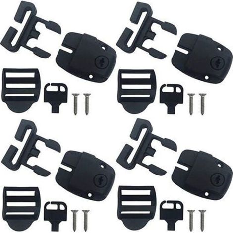 Spa cover latch repair kit with replacement clamp