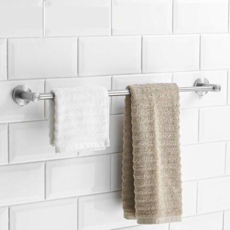 Porte-Serviettes Réglable 39CM à 69CM, Barre Porte Serviette Salle de Bain Mural,Acier Inoxydable SUS304 (1/5)